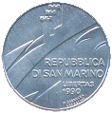 1 Lira San Marino 1990 dritto