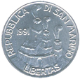 1 Lira San Marino 1991 dritto