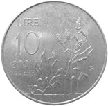 10 Lire San Marino 2001 verso