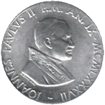 10 Lire Città del Vaticano Giovanni Paolo II 1987 dritto