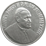 10 Lire Città del Vaticano Giovanni Paolo II 1989 dritto