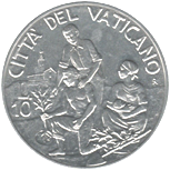 10 Lire Città del Vaticano Giovanni Paolo II 1994 verso