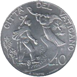 10 Lire Città del Vaticano Giovanni Paolo II 1997 verso