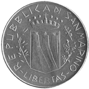 100 Lire San Marino 1981 dritto