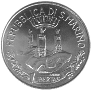 100 Lire San Marino 1982 dritto