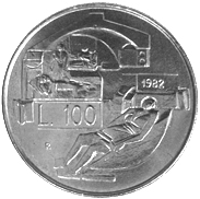 100 Lire San Marino 1982 verso