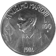 100 Lire San Marino 1984 verso