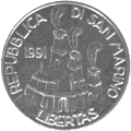 100 Lire San Marino 1991 dritto