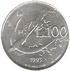 100 Lire San Marino 1993 verso