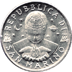 100 Lire San Marino 1996 dritto