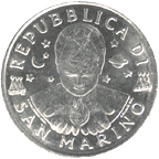 100 Lire San Marino 1999 dritto