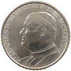 100 Lire Città del Vaticano Giovanni Paolo II 1996 dritto