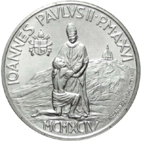 1.000 Lire argento Città del Vaticano Giovanni Paolo II 1994 dritto