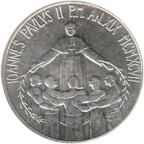 1.000 Lire argento Città del Vaticano Giovanni Paolo II 1997 dritto