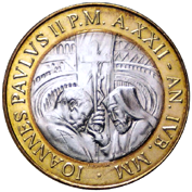 1.000 Lire Città del Vaticano Giovanni Paolo II 2000 dritto