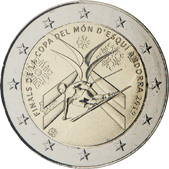 2 Euro Commemorativo Andorra 2019 - Finale della Coppa del Mondo di sci alpino