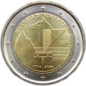 2 Euro Commemorativo Italia 2024 - Anniversario Guardia di Finanza