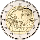 2 Euro Commemorativo Lussemburgo 2024 - Anniversario morte Granduca Guillaume II