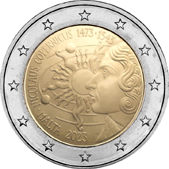 2 Euro Commemorativo Malta 2023 - Anniversario nascita Niccolò Copernico