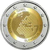 2 Euro Commemorativo Slovenia 2018 - Giornata mondiale delle api