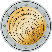 2 Euro Commemorativo Slovenia 2023 - Anniversario nascita Josip Plemelj