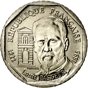 2 Franchi Quinta Repubblica Anniversario morte Louis Pasteur dritto