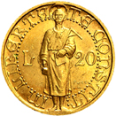 20 Lire San Marino 1925 verso