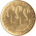 20 Lire San Marino 1972 dritto