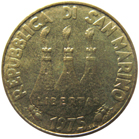 20 Lire San Marino 1975 dritto