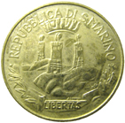 20 Lire San Marino 1982 dritto