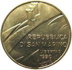 20 Lire San Marino 1990 dritto