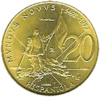 20 Lire San Marino 1992 verso