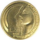 20 Lire San Marino 1998 verso