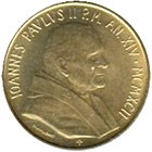 20 Lire Città del Vaticano Giovanni Paolo II 1992 dritto