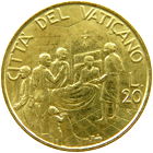 20 Lire Città del Vaticano Giovanni Paolo II 1994 verso