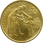 20 Lire Città del Vaticano Giovanni Paolo II 1996 verso