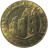 200 Lire San Marino 1992 dritto