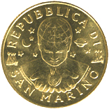 200 Lire San Marino 1999 dritto