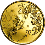 200 Lire San Marino 2001 verso