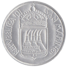 5 Lire San Marino 1973 dritto