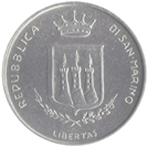 5 Lire San Marino 1983 dritto