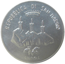 5 Lire San Marino 1986 dritto