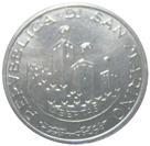 5 Lire San Marino 1993 dritto