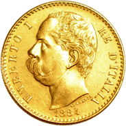 50 Lire Regno Italia Umberto I dritto