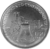 50 Lire San Marino 1979 verso