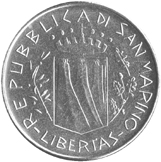 50 Lire San Marino 1981 dritto