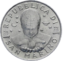 50 Lire San Marino 1996 dritto