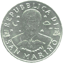 50 Lire San Marino 1997 dritto