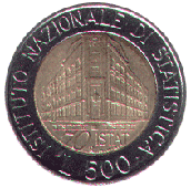 500 lire 1996 verso