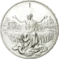 500 Lire argento Città del Vaticano Giovanni Paolo II 1983 verso